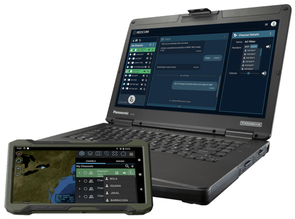 Sigma Client for ATAK and Windows on laptop and smartphone
