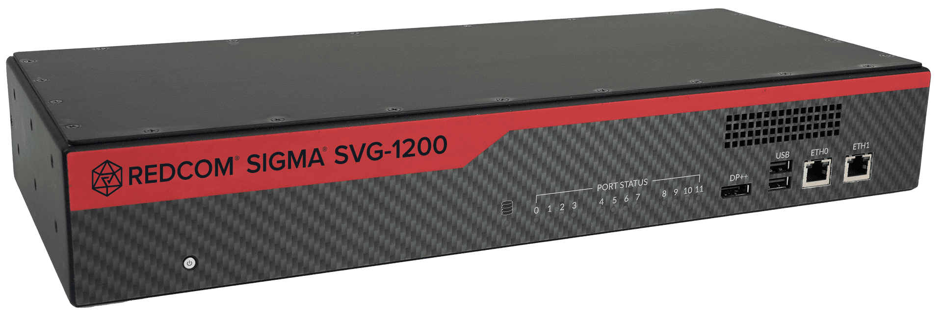REDCOM Sigma SVG-1200 secure voice gateway facing right