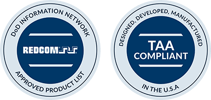 REDCOM products are TAA compliant and on the DODIN Approved Products List