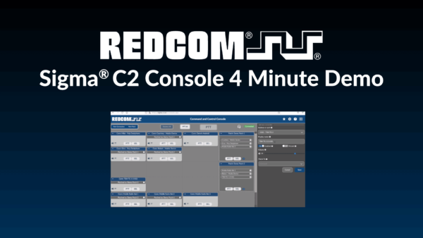 REDCOM Sigma® C2 Console Introduction